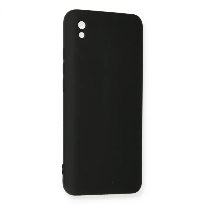 Xiaomi Redmi 9a Kılıf Nano İçi Kadife Silikon - Siyah