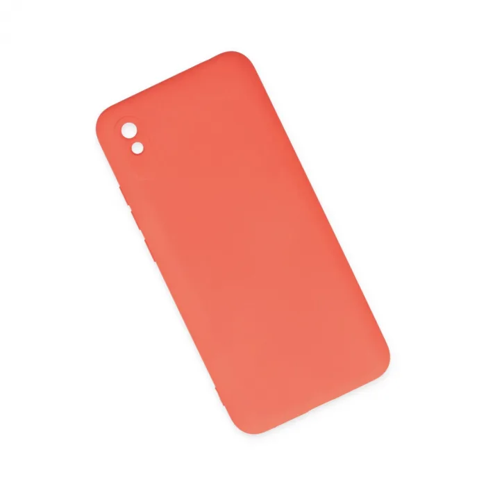 Xiaomi Redmi 9a Kılıf Nano İçi Kadife Silikon - Turuncu