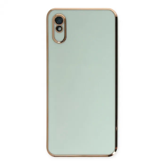 Xiaomi Redmi 9a Kılıf Volet Silikon - Açık Yeşil