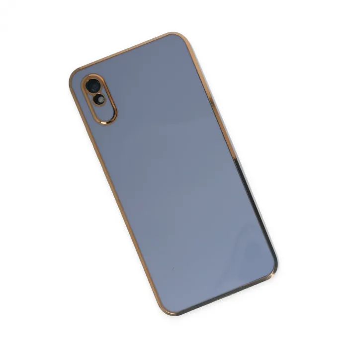 Xiaomi Redmi 9a Kılıf Volet Silikon - Mavi