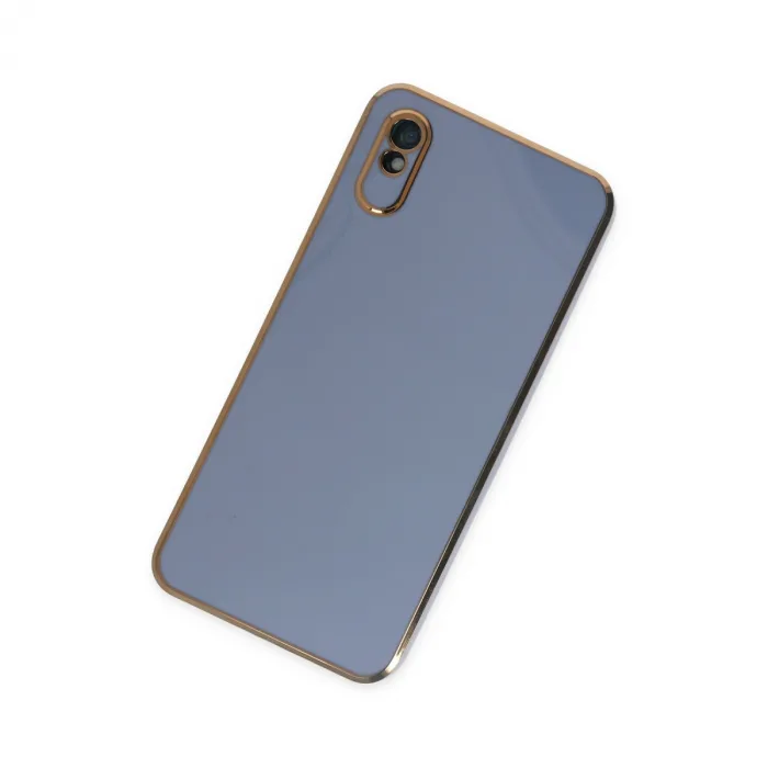 Xiaomi Redmi 9a Kılıf Volet Silikon - Mavi