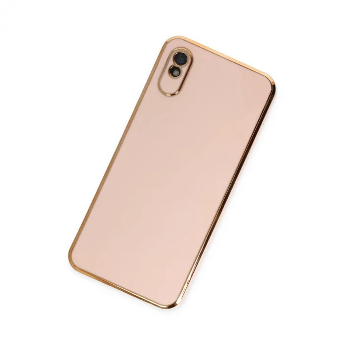 Xiaomi Redmi 9a Kılıf Volet Silikon - Pembe