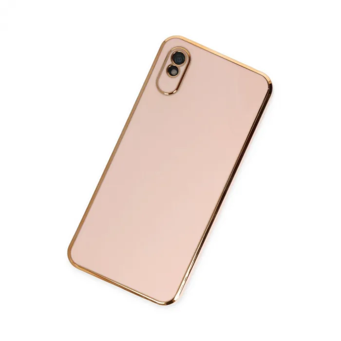 Xiaomi Redmi 9a Kılıf Volet Silikon - Pembe