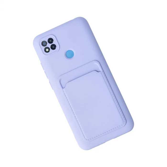 Xiaomi Redmi 9c Kılıf Kelvin Kartvizitli Silikon - Lila