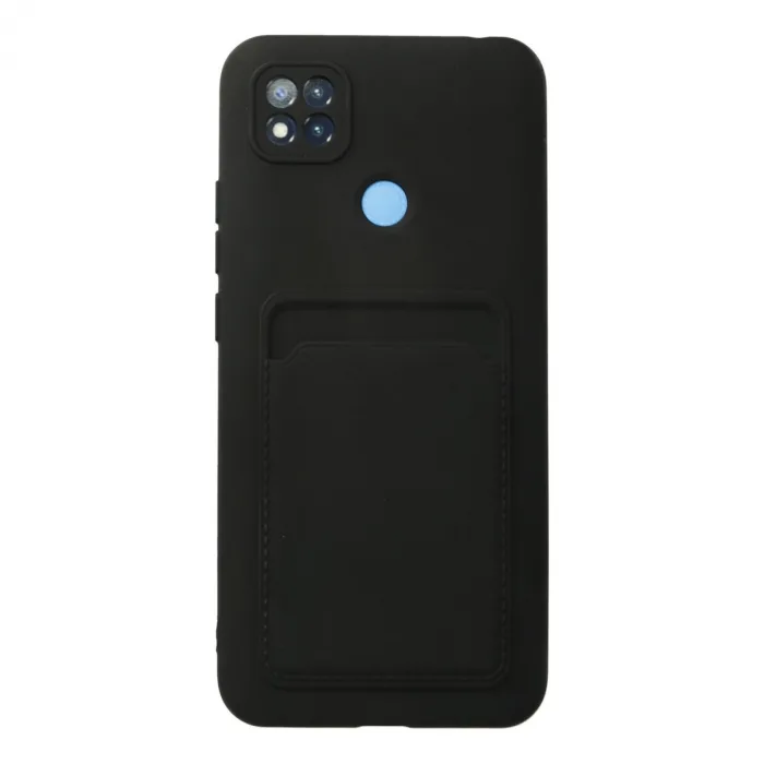 Xiaomi Redmi 9c Kılıf Kelvin Kartvizitli Silikon - Siyah