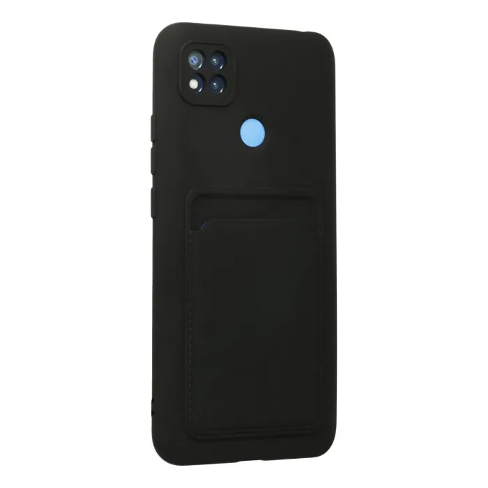 Xiaomi Redmi 9c Kılıf Kelvin Kartvizitli Silikon - Siyah