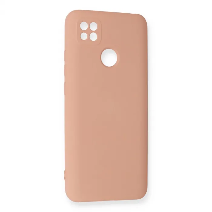 Xiaomi Redmi 9c Kılıf Nano İçi Kadife Silikon - Pudra