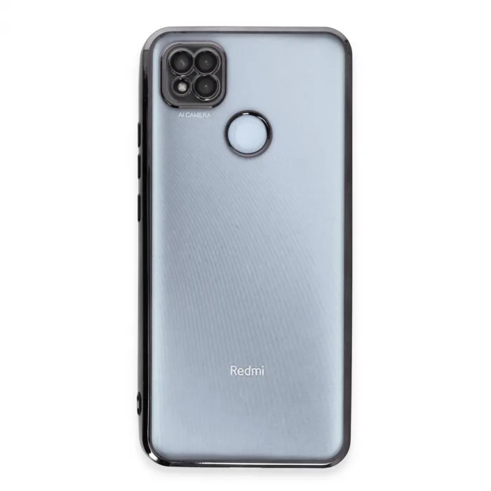 Xiaomi Redmi 9c Kılıf Razer Lensli Silikon - Siyah
