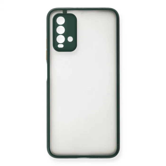 Xiaomi Redmi 9t Kılıf Montreal Silikon Kapak - Yeşil