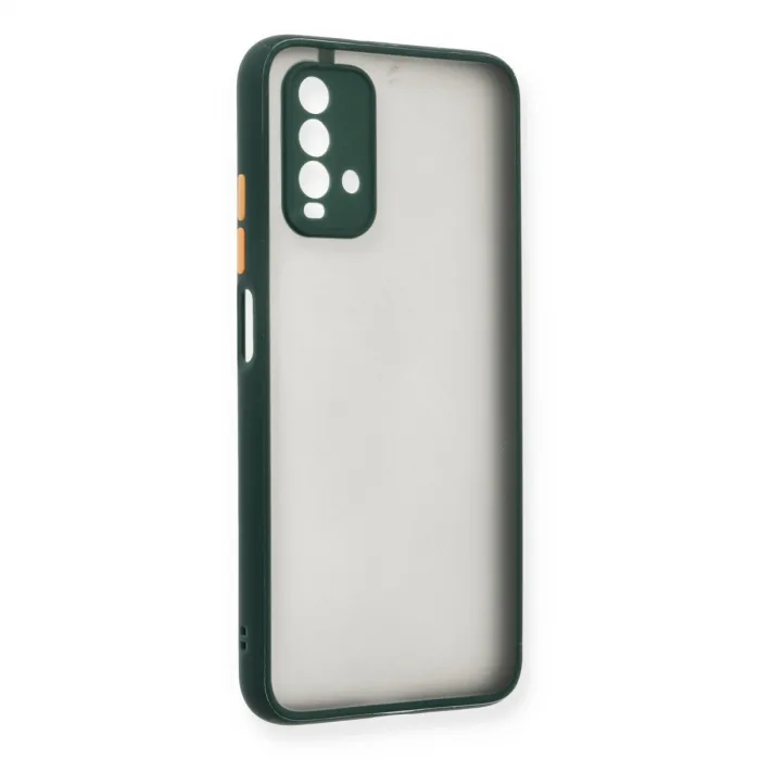 Xiaomi Redmi 9t Kılıf Montreal Silikon Kapak - Yeşil