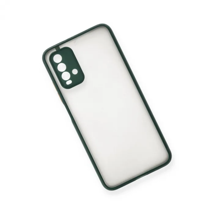 Xiaomi Redmi 9t Kılıf Montreal Silikon Kapak - Yeşil