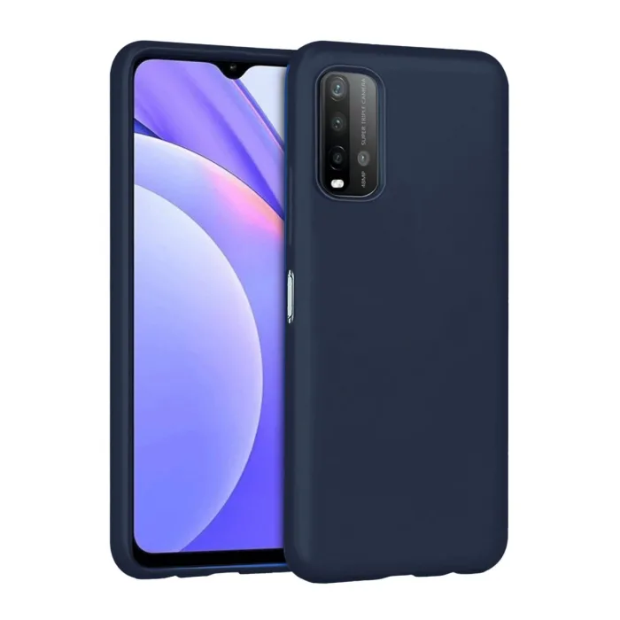 Xiaomi Redmi 9t Kılıf Nano İçi Kadife Silikon - Lacivert