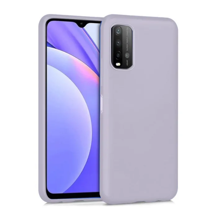 Xiaomi Redmi 9t Kılıf Nano İçi Kadife Silikon - Lila