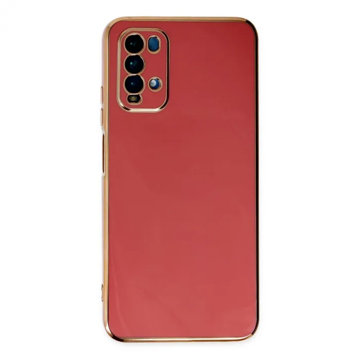 Xiaomi Redmi 9t Kılıf Volet Silikon - Kırmızı