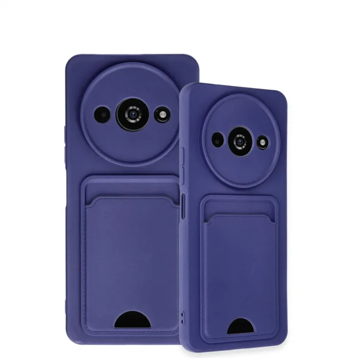 Xiaomi Redmi A3 4g Kılıf Kelvin Kartvizitli Silikon - Lacivert