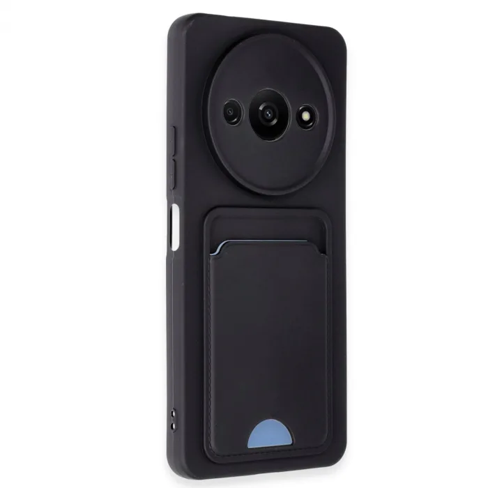 Xiaomi Redmi A3 4g Kılıf Kelvin Kartvizitli Silikon - Siyah