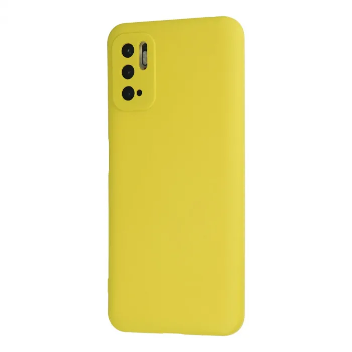 Xiaomi Redmi Note 10 5g Kılıf Nano İçi Kadife Silikon - Sarı