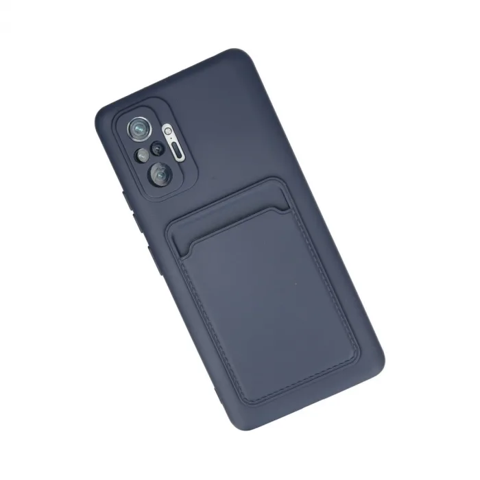 Xiaomi Redmi Note 10 Pro Kılıf Kelvin Kartvizitli Silikon - Lacivert