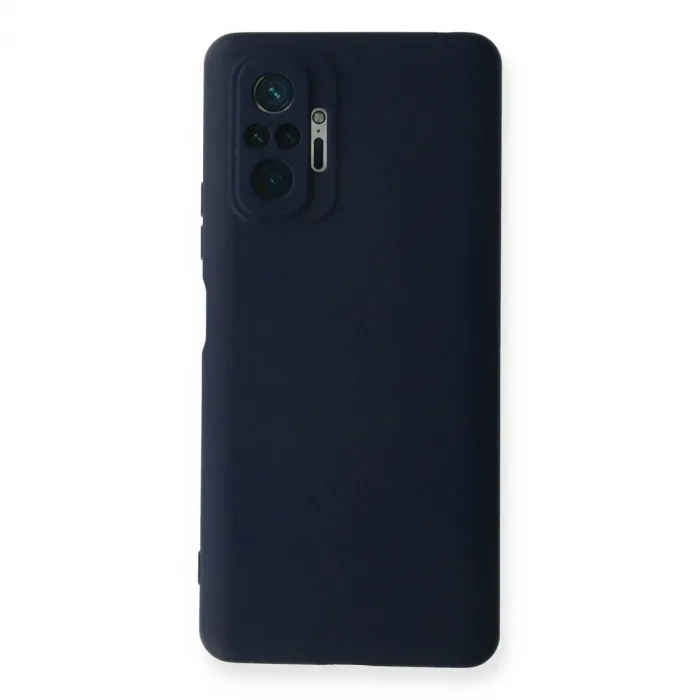 Xiaomi Redmi Note 10 Pro Kılıf Nano İçi Kadife Silikon - Lacivert