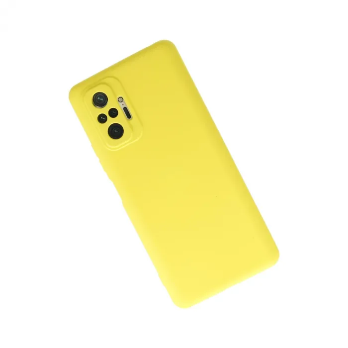 Xiaomi Redmi Note 10 Pro Kılıf Nano İçi Kadife Silikon - Sarı