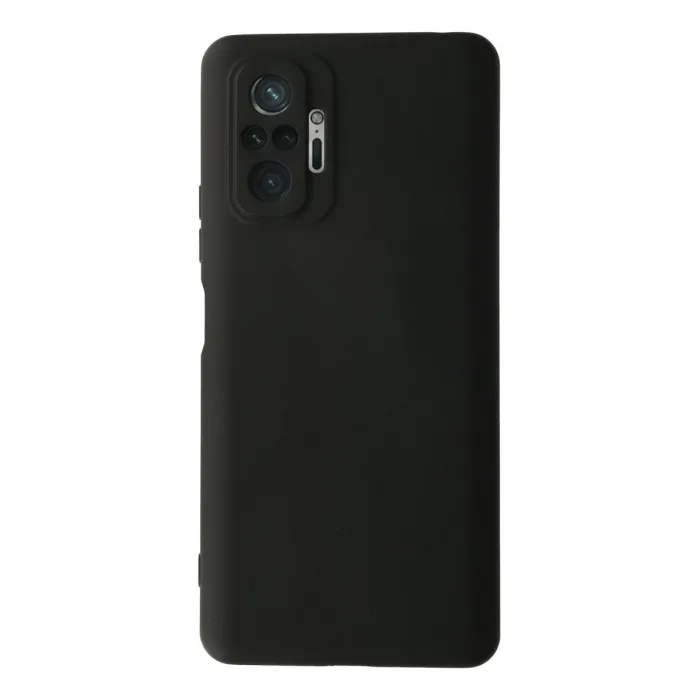 Xiaomi Redmi Note 10 Pro Kılıf Nano İçi Kadife Silikon - Siyah