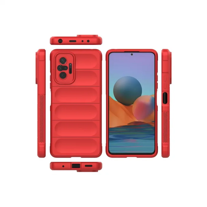 Xiaomi Redmi Note 10 Pro Kılıf Optimum Silikon - Kırmızı