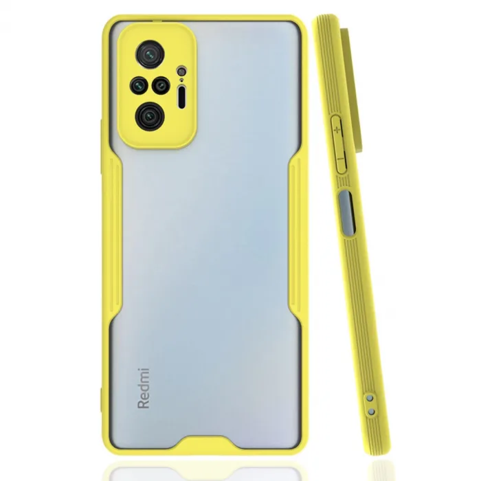 Xiaomi Redmi Note 10 Pro Kılıf Platin Silikon - Sarı