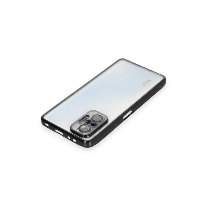 Xiaomi Redmi Note 10 Pro Kılıf Razer Lensli Silikon - Siyah