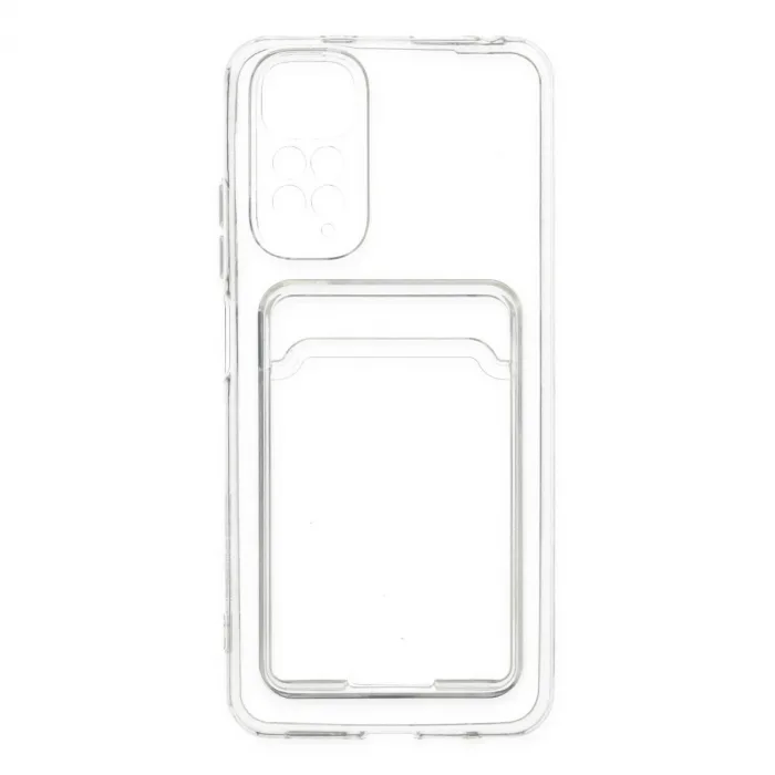 Xiaomi Redmi Note 11 Kılıf Kart Şeffaf Silikon - Şeffaf