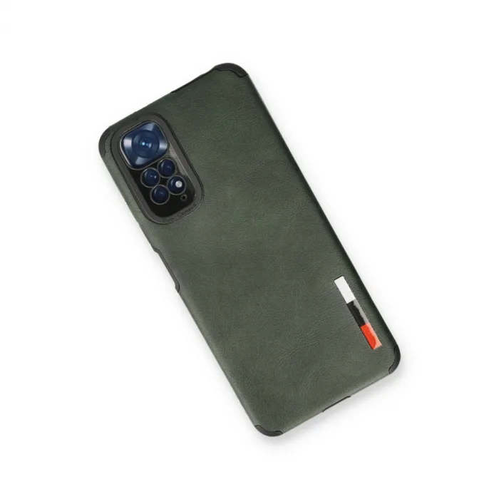 Xiaomi Redmi Note 11 Kılıf Loop Deri Silikon - Yeşil
