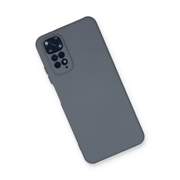 Xiaomi Redmi Note 11 Kılıf Nano İçi Kadife Silikon - Gri