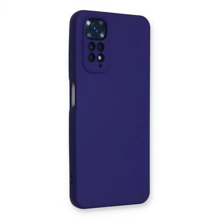 Xiaomi Redmi Note 11 Kılıf Nano İçi Kadife Silikon - Mor