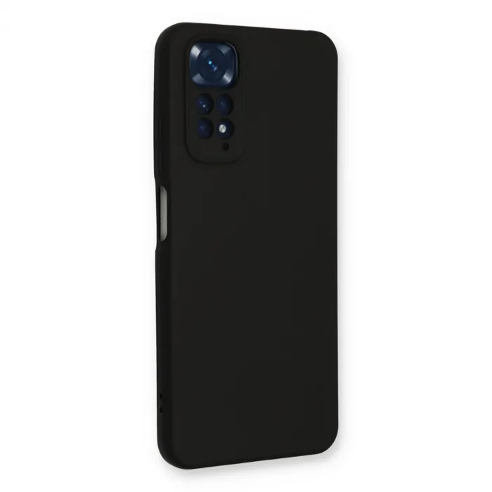 Xiaomi Redmi Note 11 Kılıf Nano İçi Kadife Silikon - Siyah