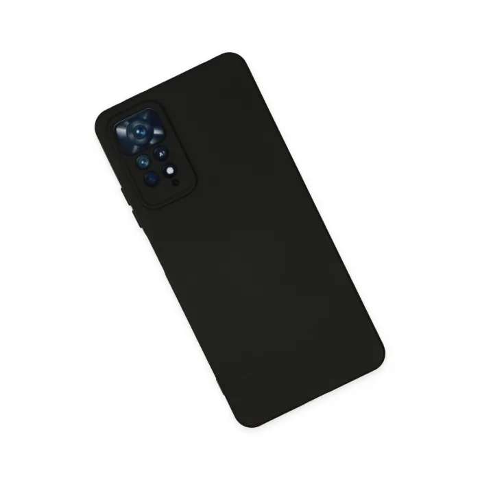 Xiaomi Redmi Note 11 Pro Kılıf Nano İçi Kadife Silikon - Siyah