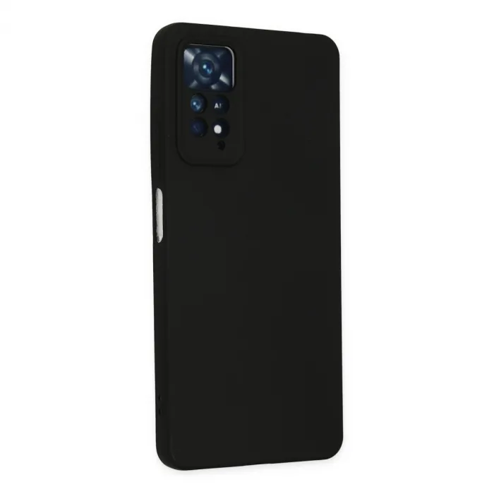 Xiaomi Redmi Note 11 Pro Kılıf Nano İçi Kadife Silikon - Siyah