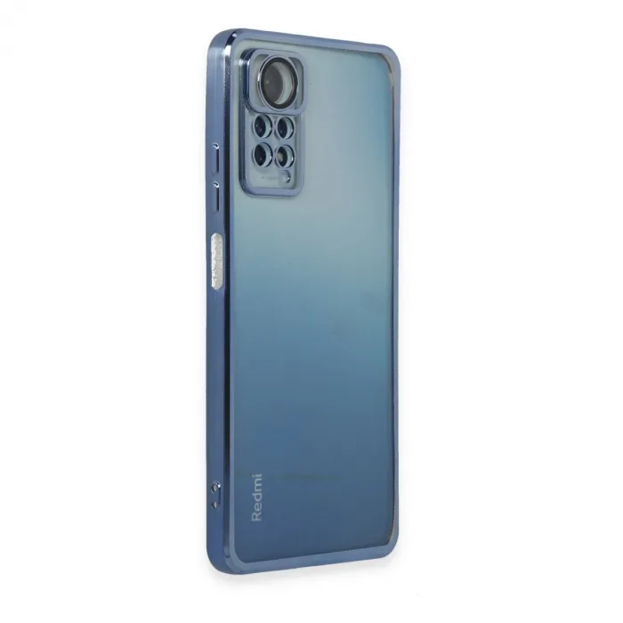 Xiaomi Redmi Note 11 Pro Kılıf Razer Lensli Silikon - Açık Mavi