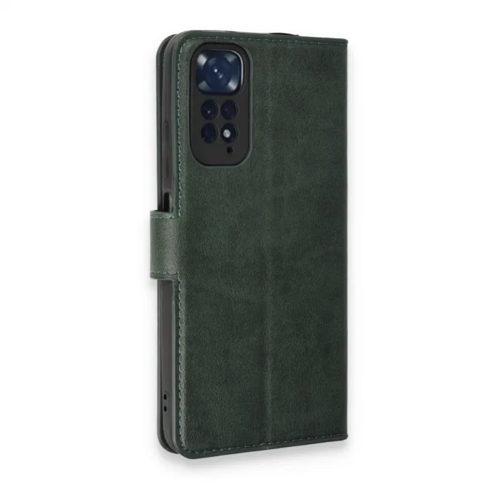 Xiaomi Redmi Note 11 Pro Kılıf Trend S Plus Kapaklı Kılıf - Yeşil