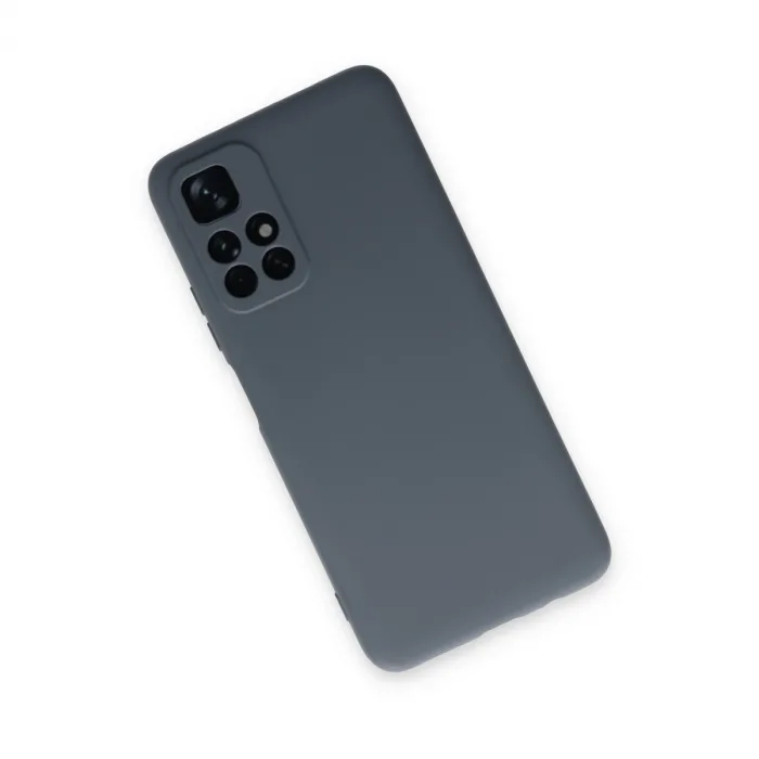 Xiaomi Redmi Note 11t Kılıf Nano İçi Kadife Silikon - Gri