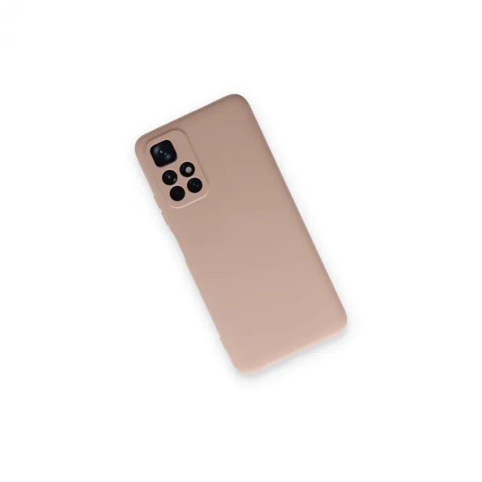 Xiaomi Redmi Note 11t Kılıf Nano İçi Kadife Silikon - Pudra