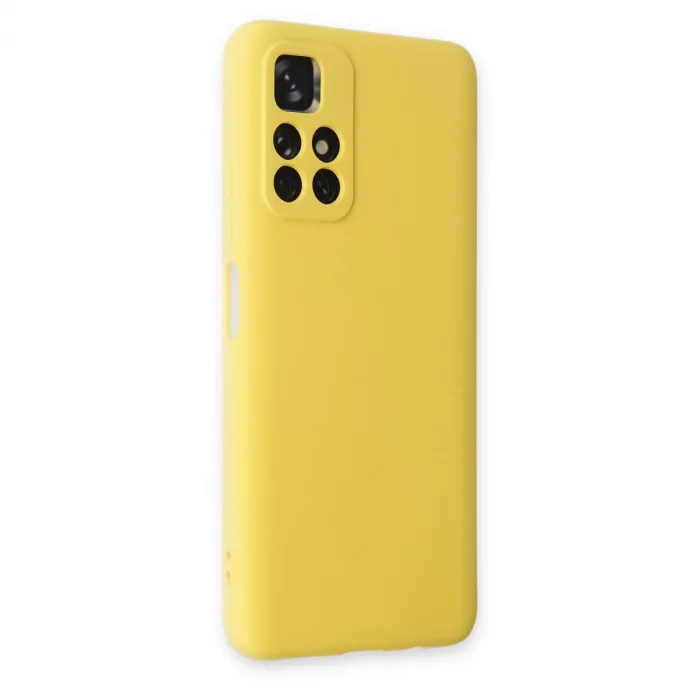 Xiaomi Redmi Note 11t Kılıf Nano İçi Kadife Silikon - Sarı