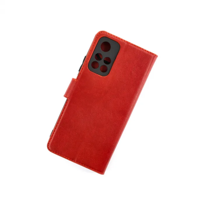 Xiaomi Redmi Note 11t Kılıf Trend S Plus Kapaklı Kılıf - Kırmızı