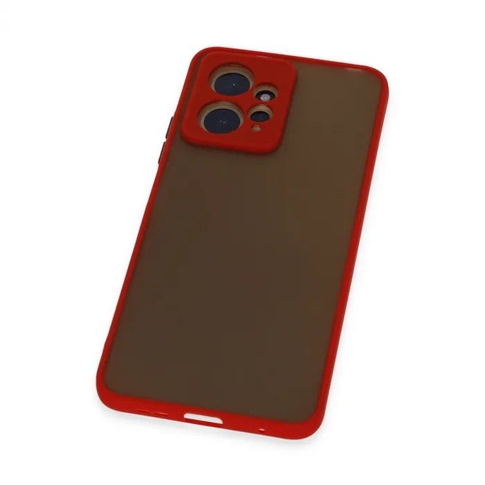 Xiaomi Redmi Note 12 4g Kılıf Montreal Silikon Kapak - Kırmızı