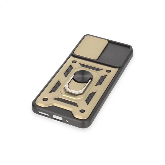 Xiaomi Redmi Note 12 4g Kılıf Pars Lens Yüzüklü Silikon - Gold