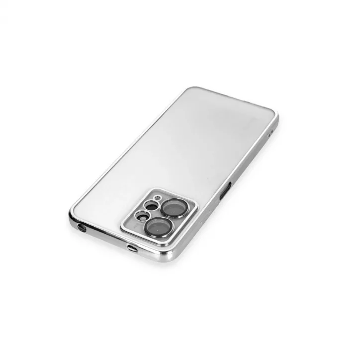 Xiaomi Redmi Note 12 4g Kılıf Razer Lensli Silikon - Gümüş