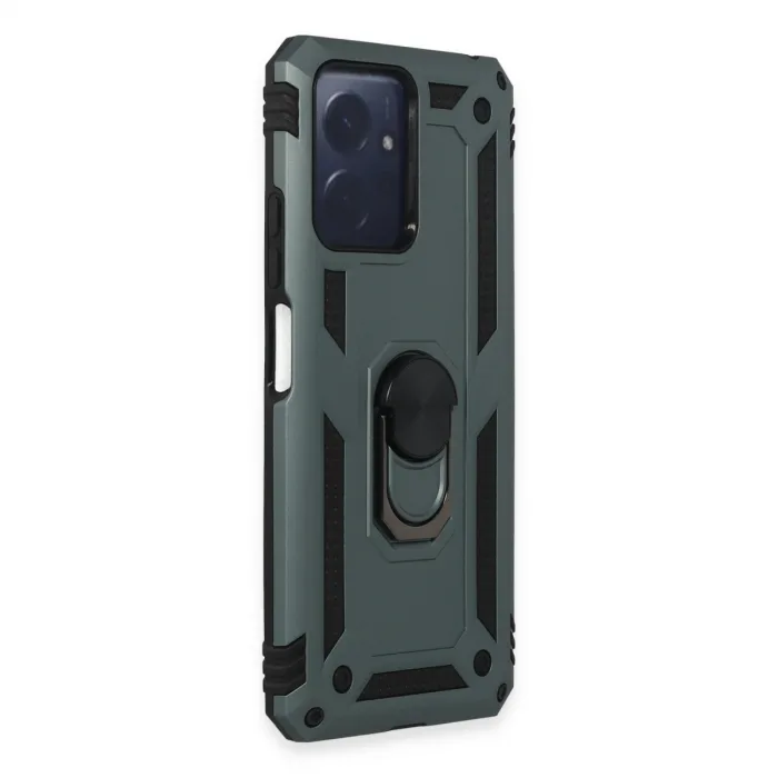 Xiaomi Redmi Note 12 4g Kılıf Sofya Yüzüklü Silikon Kapak - Yeşil