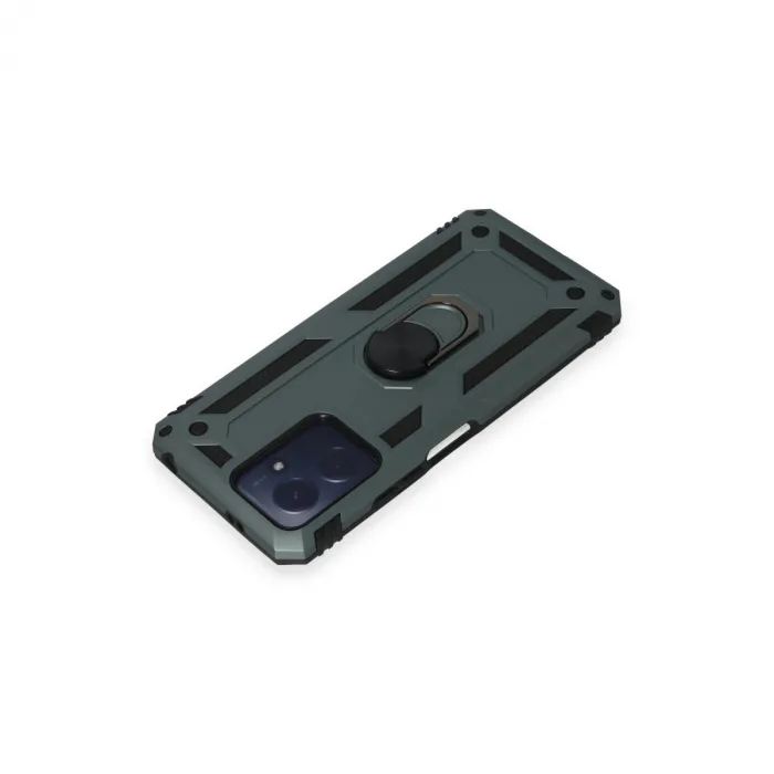 Xiaomi Redmi Note 12 4g Kılıf Sofya Yüzüklü Silikon Kapak - Yeşil