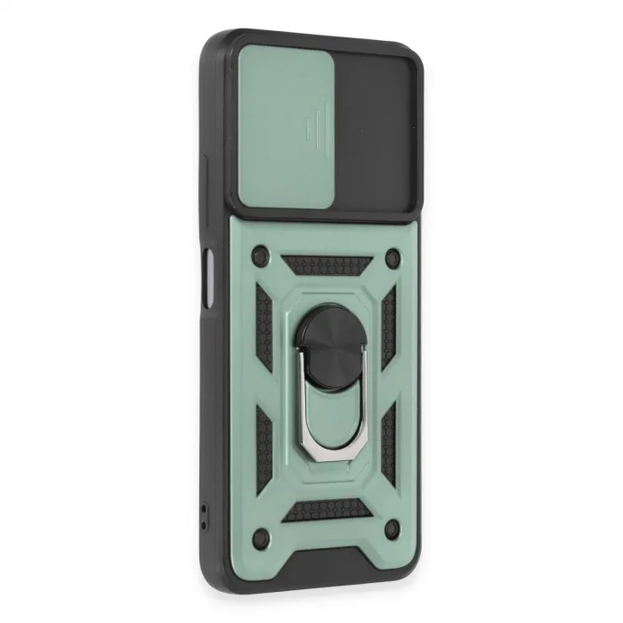 Xiaomi Redmi Note 12 5g Kılıf Pars Lens Yüzüklü Silikon - Yeşil