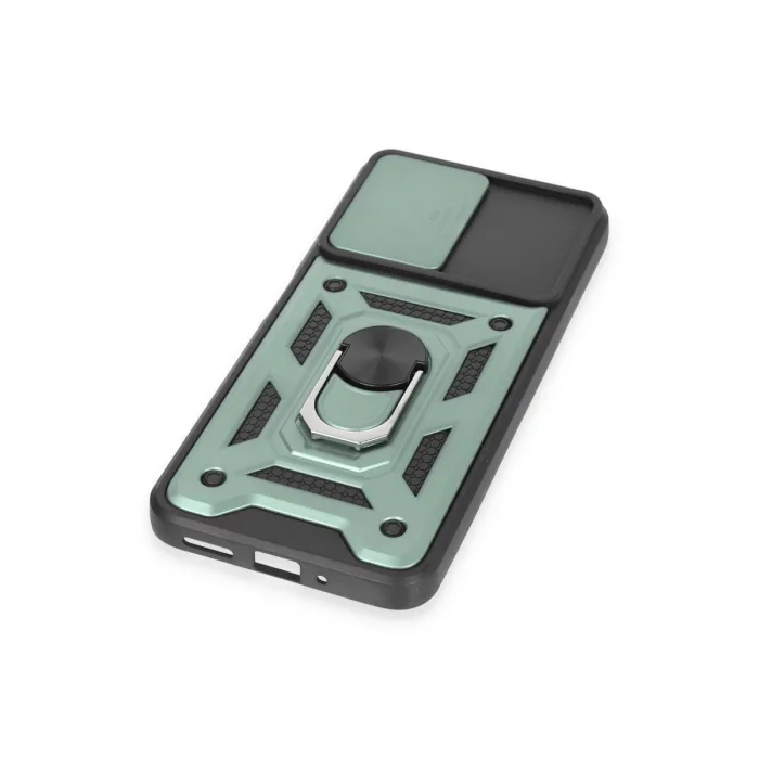 Xiaomi Redmi Note 12 5g Kılıf Pars Lens Yüzüklü Silikon - Yeşil