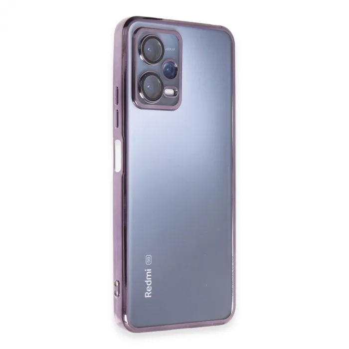 Xiaomi Redmi Note 12 5g Kılıf Razer Lensli Silikon - Mor