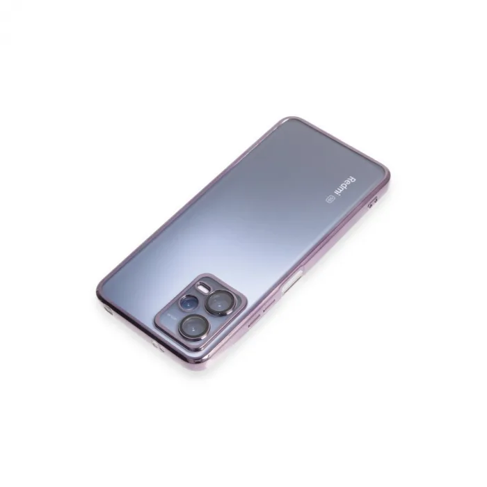 Xiaomi Redmi Note 12 5G Kılıf Razer Lensli Silikon - Mor